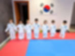 Lezione di Taekwondo bambini Perugia in divisa bianca