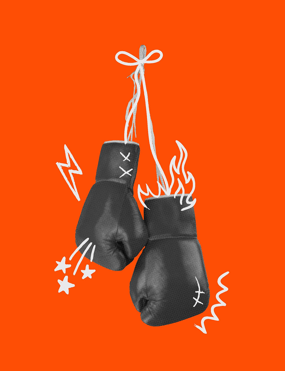 Boxing Gloves Illustration