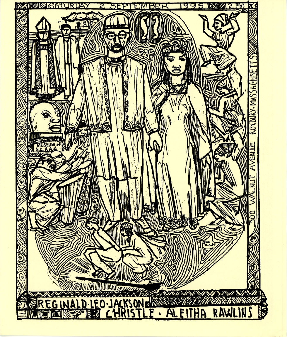 Crite wedding program 1995 Reginald Leo