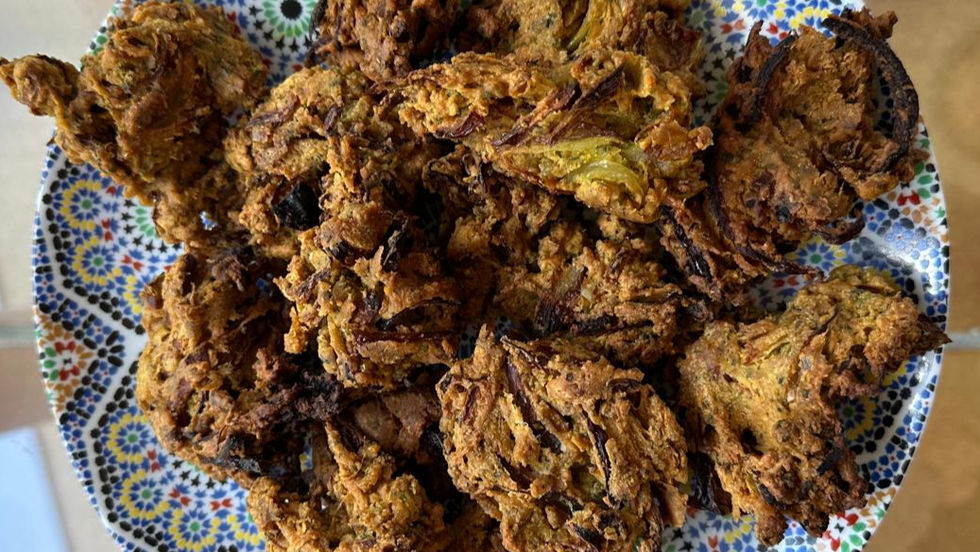Onion Bhajis / Beignets d'oignons