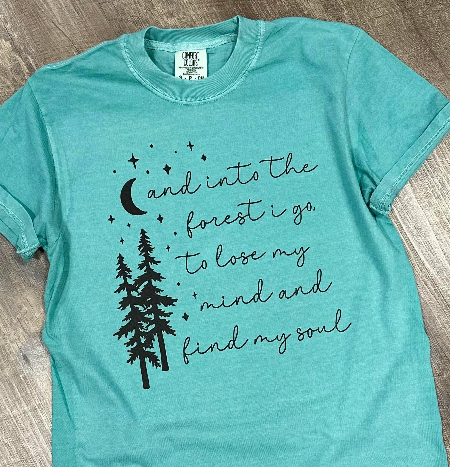 Into the forest comfort colors tshirt