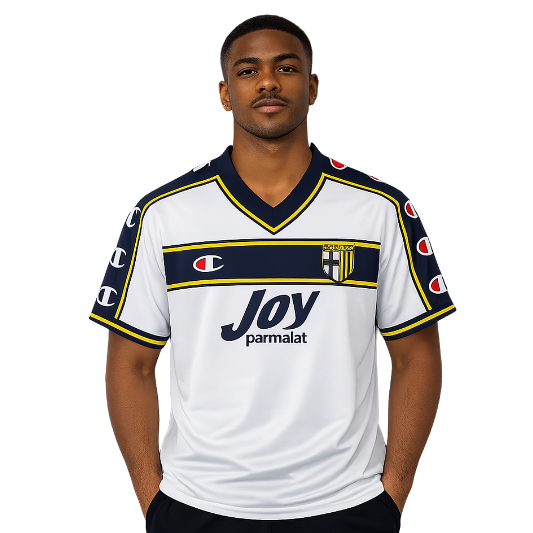 Camisa Retro Parma 2001-02 Masculina