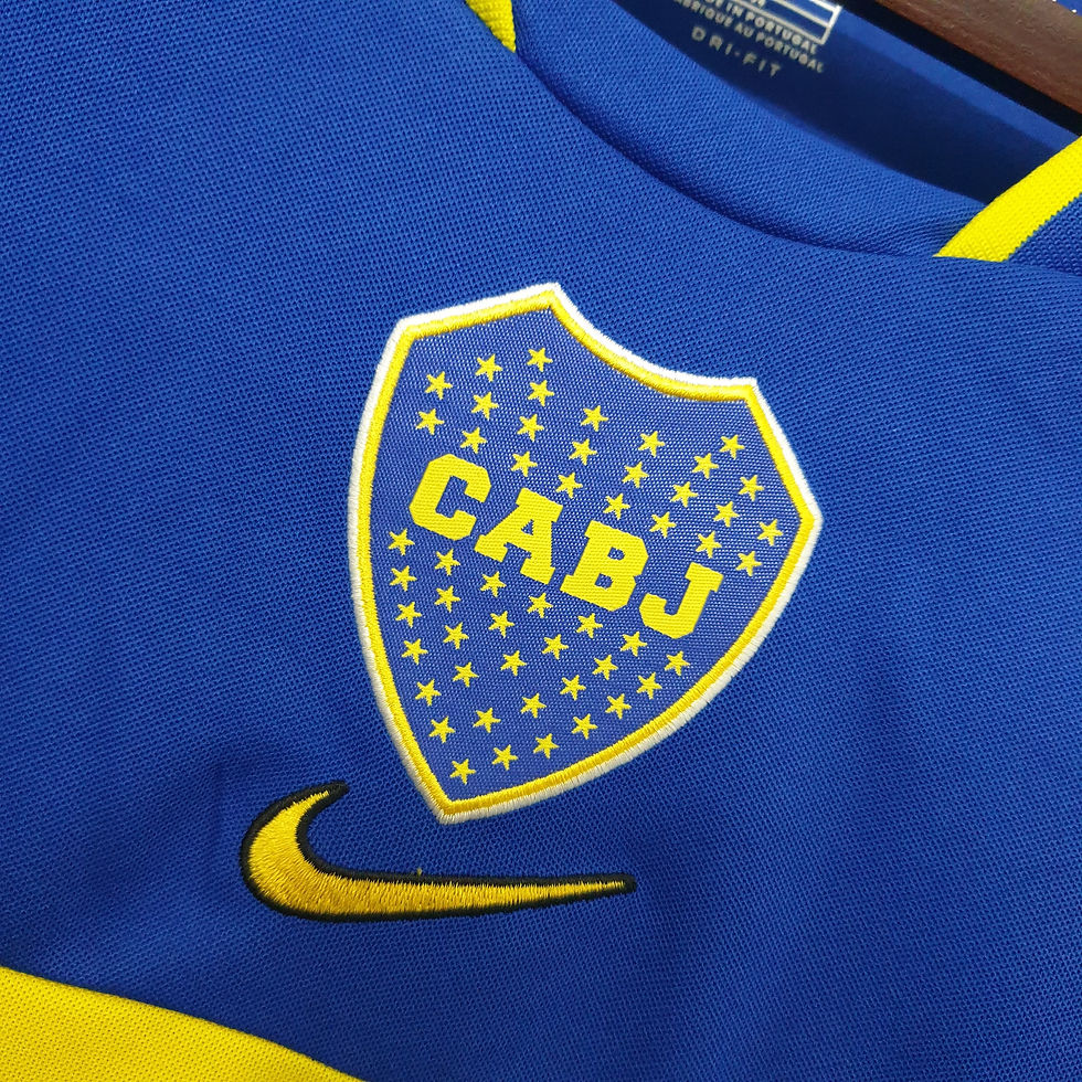 Miniatura: Camisa Retrô Boca Juniors Home 2001 Masculina