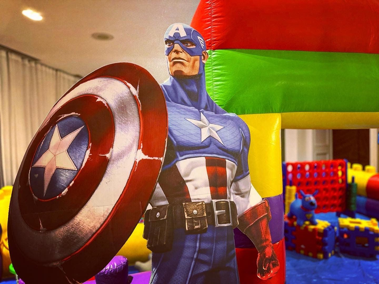 Wally Jolly's Super Heroes Inflatable Play Park