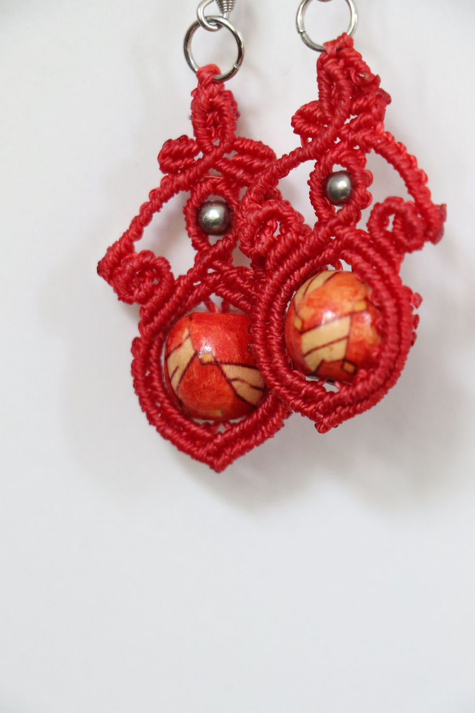 Miniature : Boucles d'oreilles micro-macramé 013