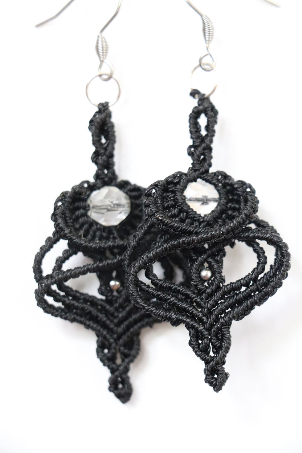 Miniature : Boucles d'oreilles micro-macramé 032