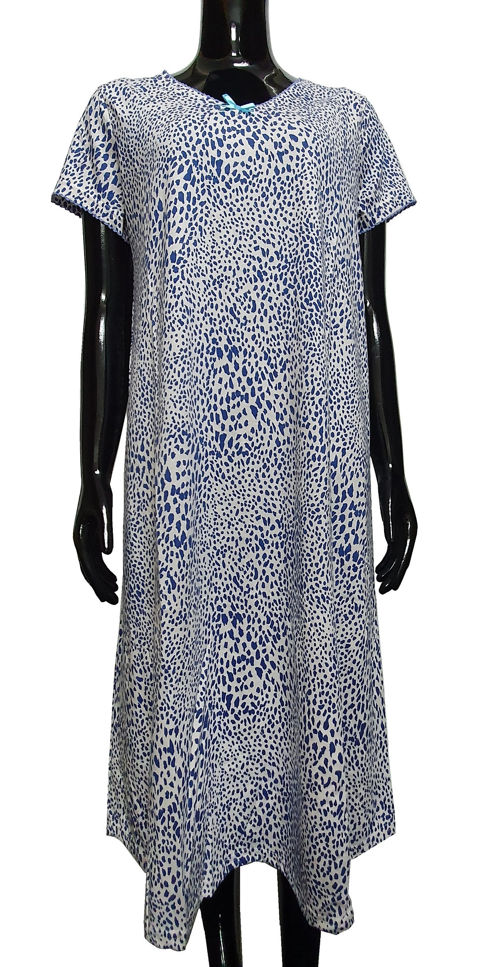 Ladies Short Sleeve Ribbon Pyjamas