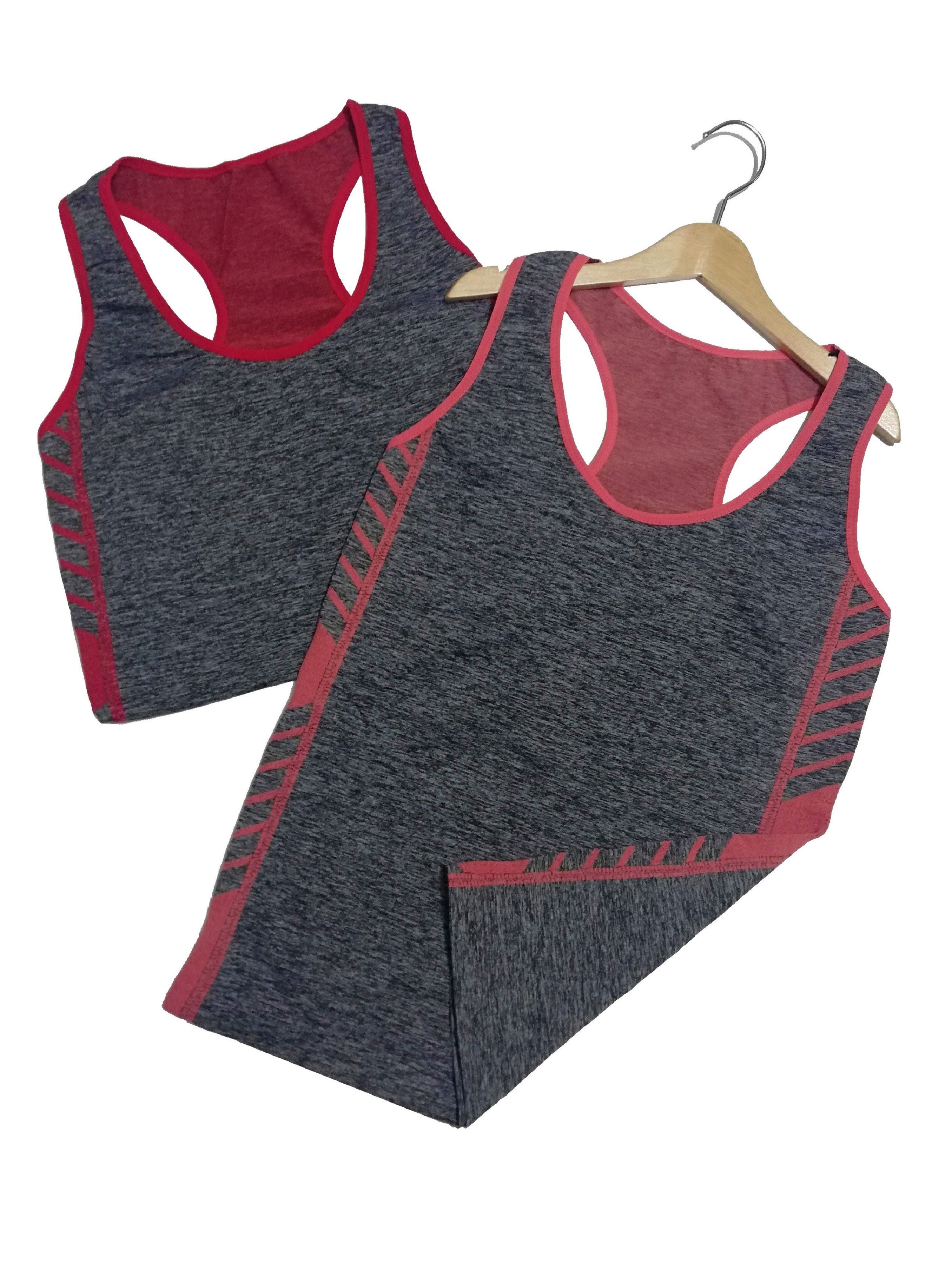 Women Sleeveless Yoga Set Sports Wear