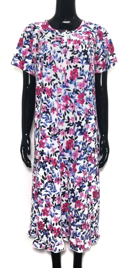 Thumbnail: Ladies Short Sleeve Button Pyjamas