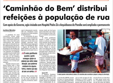 'Caminhão do Bem' distribui refeições à população de rua
