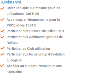 Fonctionnalités d'assistance et support utilisateur-SuitePro-G