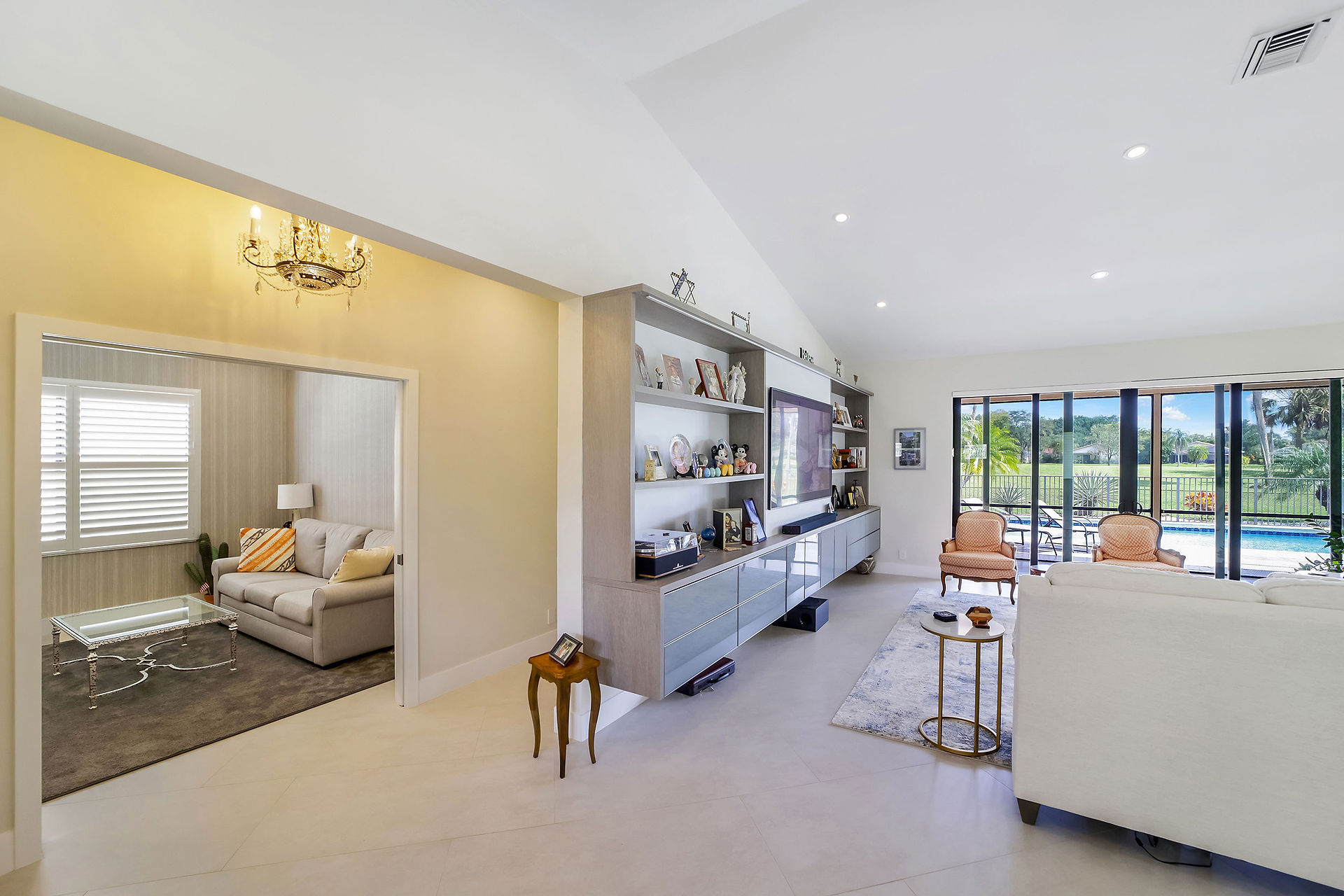 Modern kitchen with sleek coun