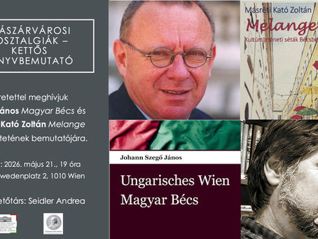 Császárvárosi nosztalgiák - kettős könyvbemutató