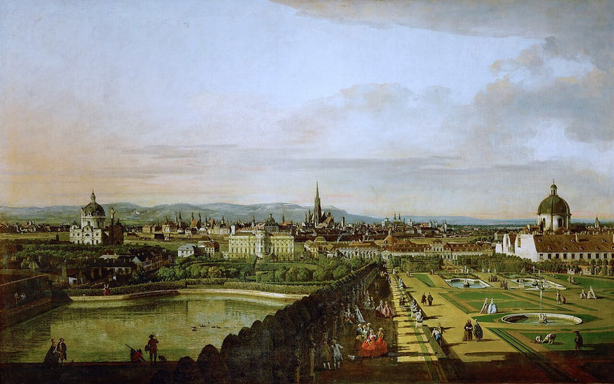 Bellotto: Bécs a Belvedere felől nézve (1769-60)