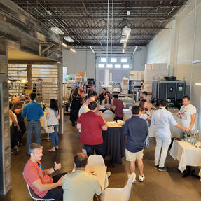 a company party and private mini wine festival office party with YYCTOURS in Calgary