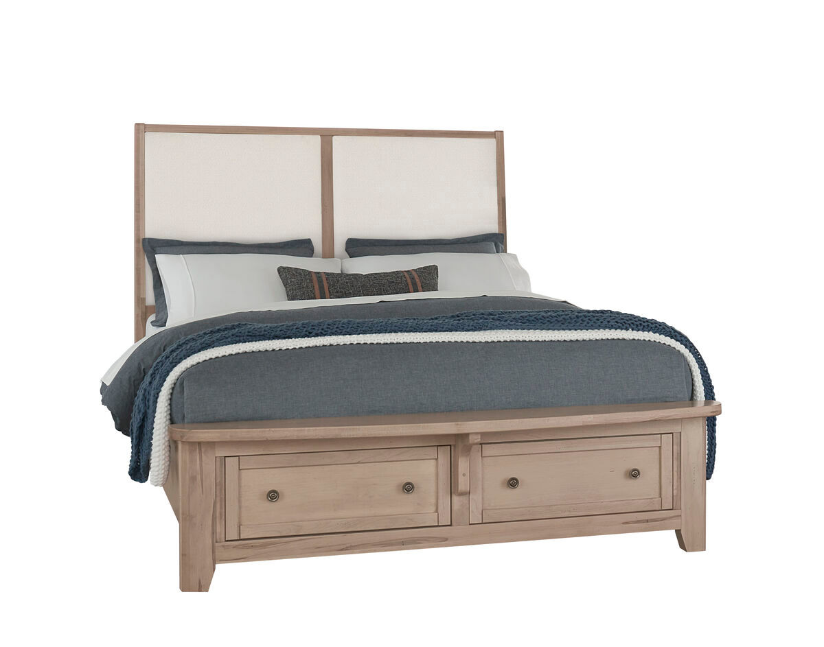 Vaughan-Bassett Woodbridge Upholstered Storage Bed