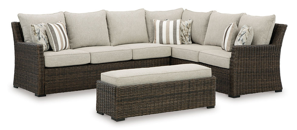Brook Ranch Sectional and Bench