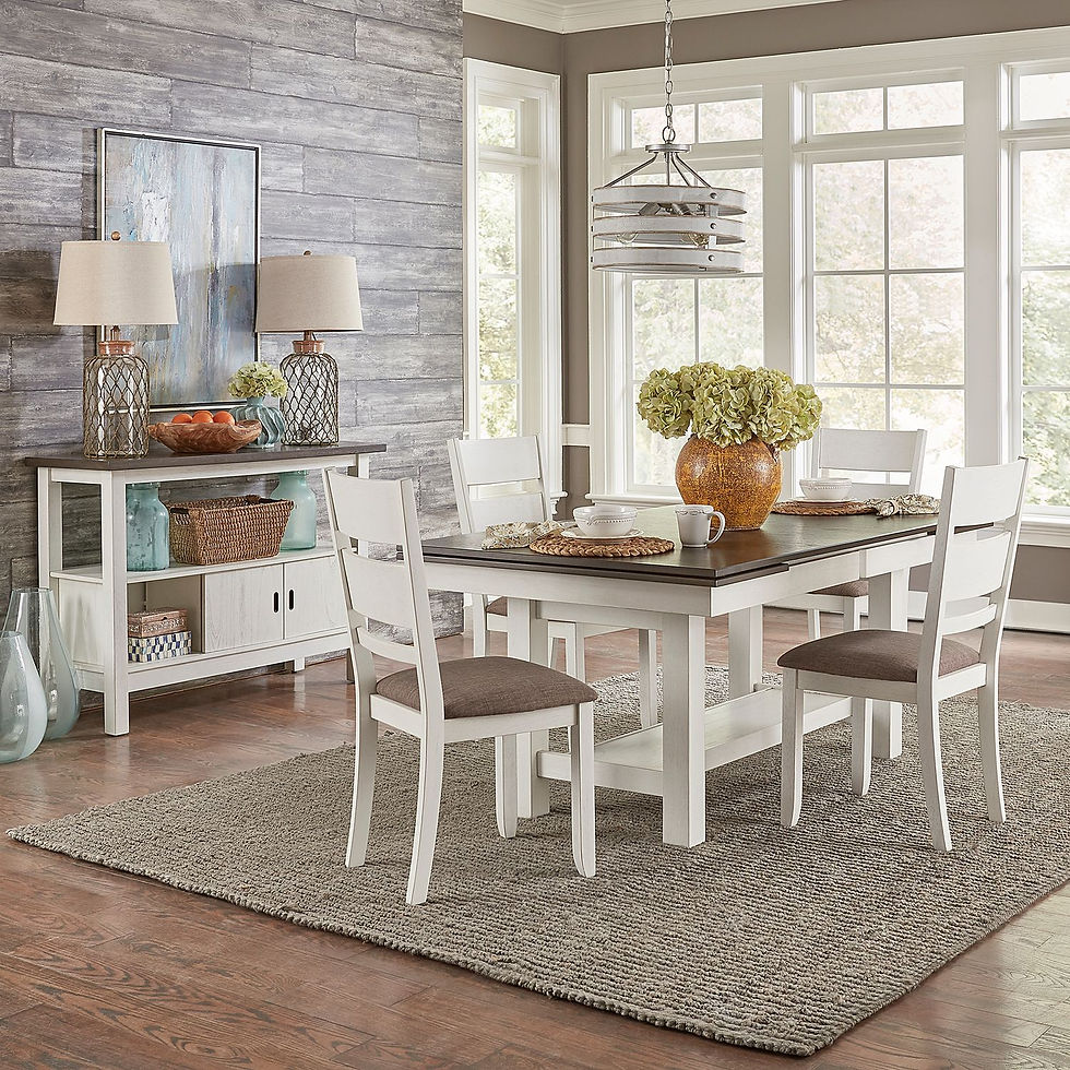 Brook Bay Extension Trestle Table Dining Set