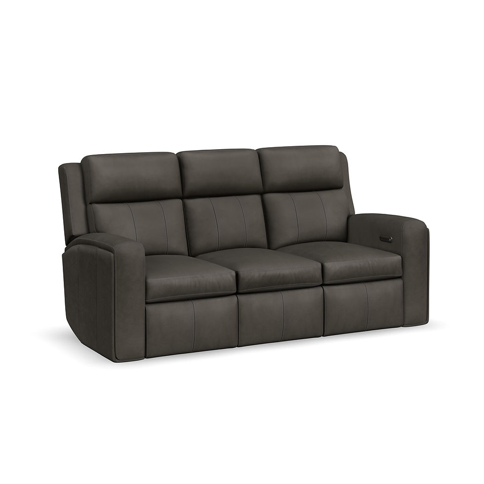 Flexsteel Wyatt Power Reclining Sofa with Power Headrest & Lumbar