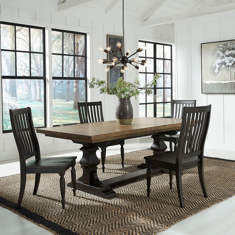 Harvest Home Trestle Table Dining Set
