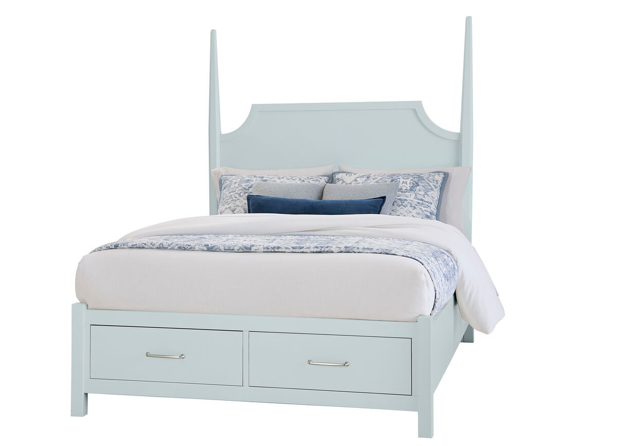 Vaughan-Bassett Tide & Timber Pencil Poster Storage Bed