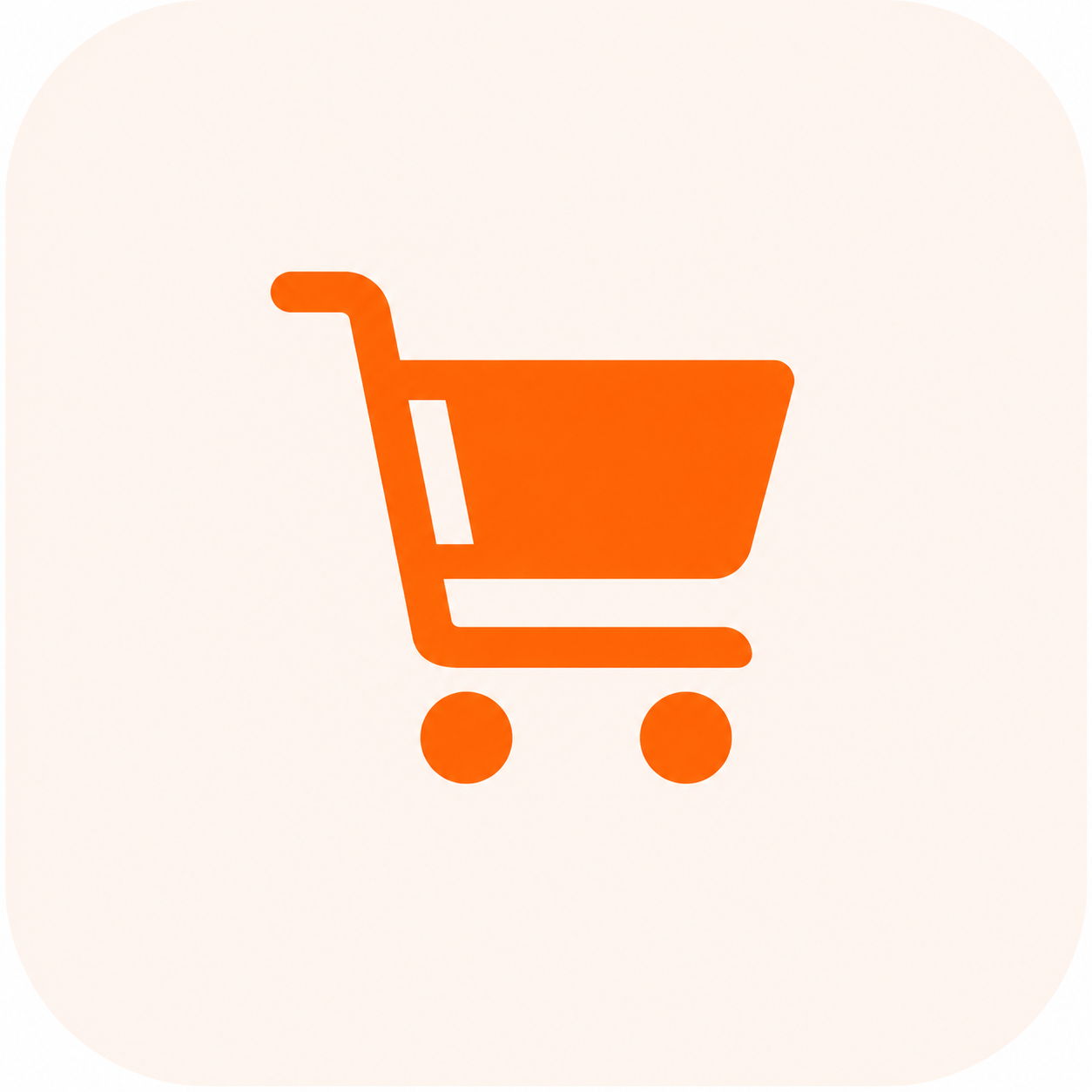 POS retail shopping cart icon