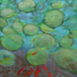 Pond,LilyPads, Goldfish 3