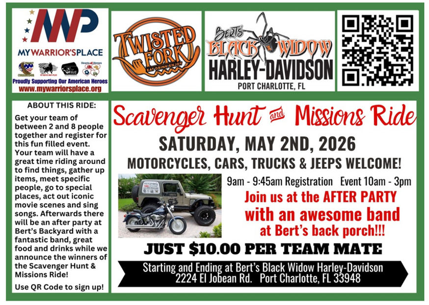 Scavenger Hunt & Misions Ride