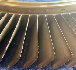 jet engine blade side