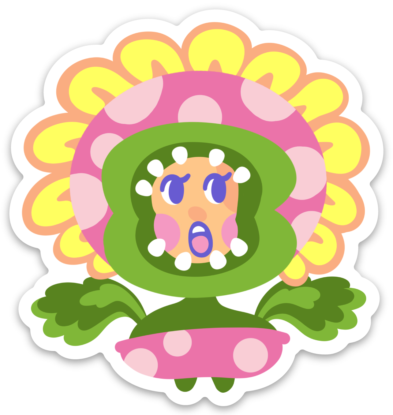 Lexa Daisy Piranha Plant Sticker