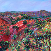 Rotating gallery image: Artwork of painted landscape