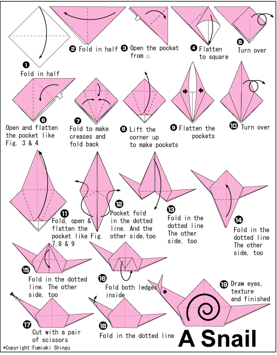 Het Slakkenhuis Velm - origami 1