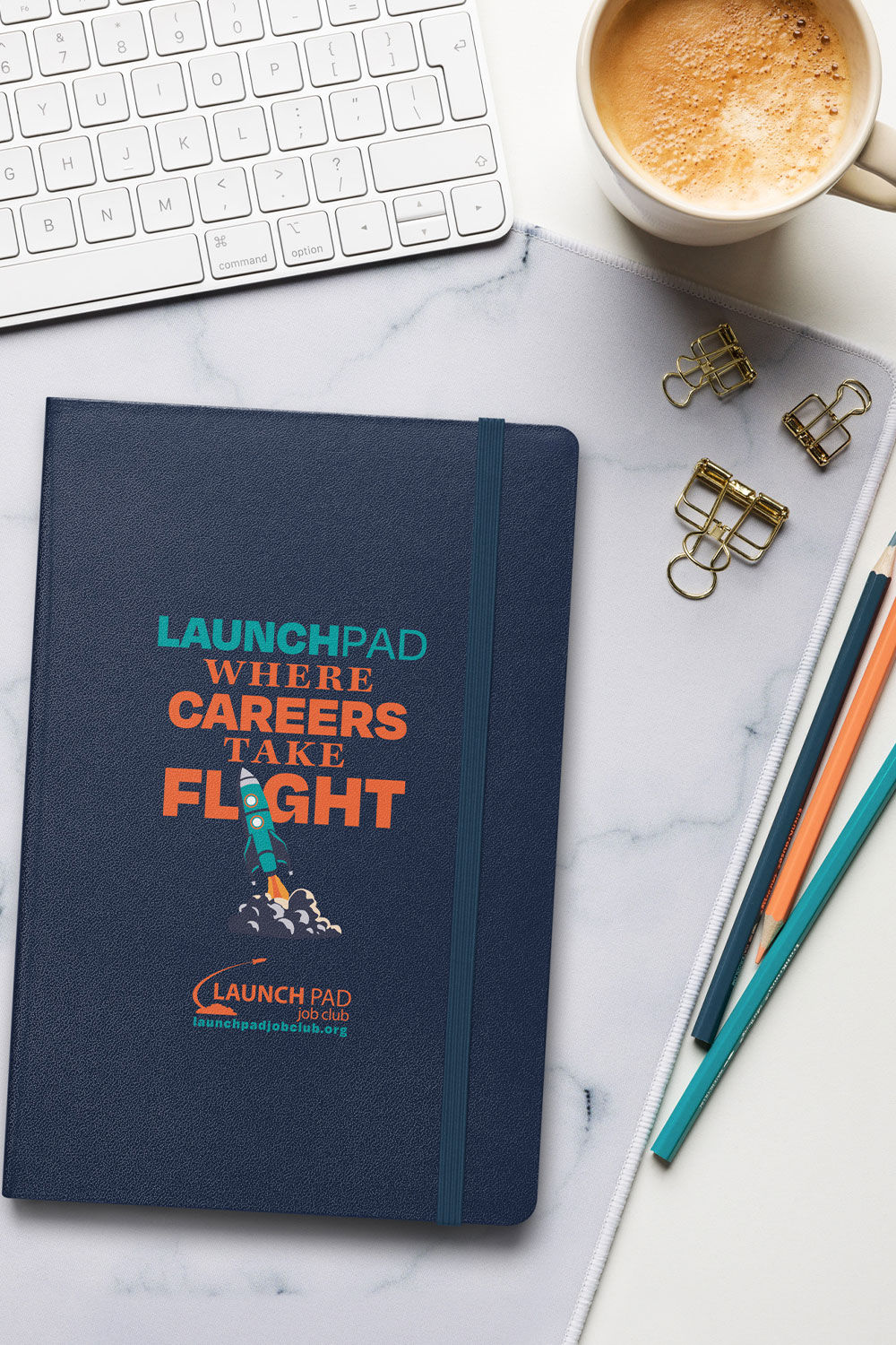 Take Flight Hardcover Bound Notebook Lifestyle Image