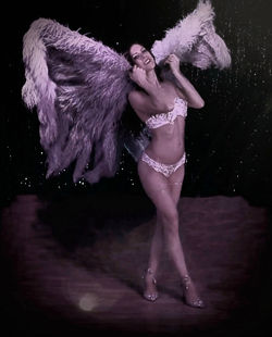 Lady Sirene Angel Pose