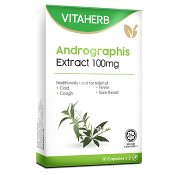 VITAHERB Andrographis Extract 100mg Capsule - 10's x 2 Box (Right)(S) v2.png