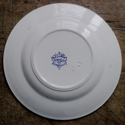 フランス LUNEVILLE « MAJUNGA »コンポート皿 フランス LUNEVILLE « MAJUNGA »コンポート皿