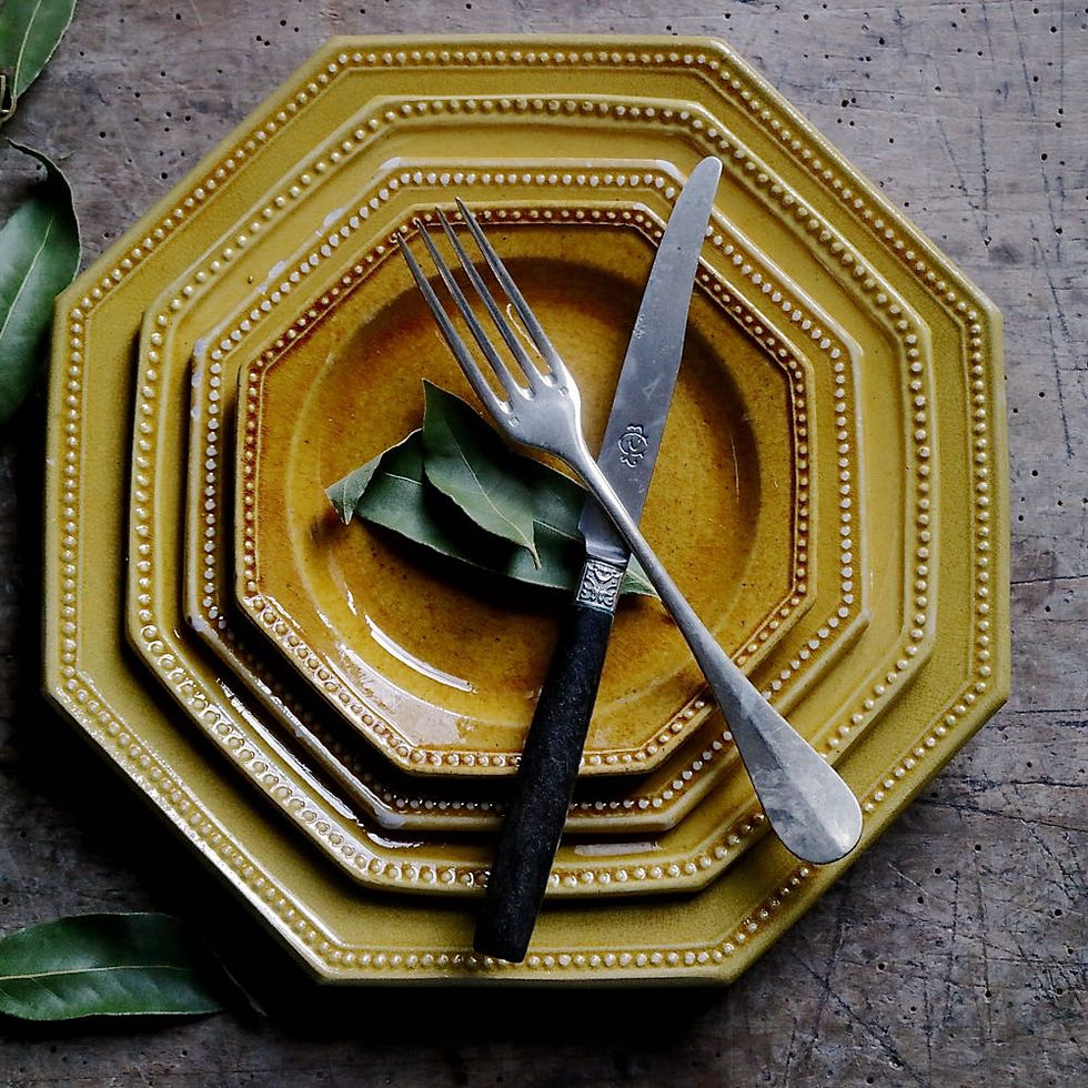 サムネイル： 19_P4_1 Pichon ピション・ユゼス オクトゴナル平皿24,3cm