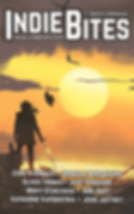 Book cover for Indie Bites issue 12 featuring a hero riding a horse