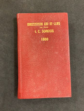 I.C. Sorosis Constitution from 1880