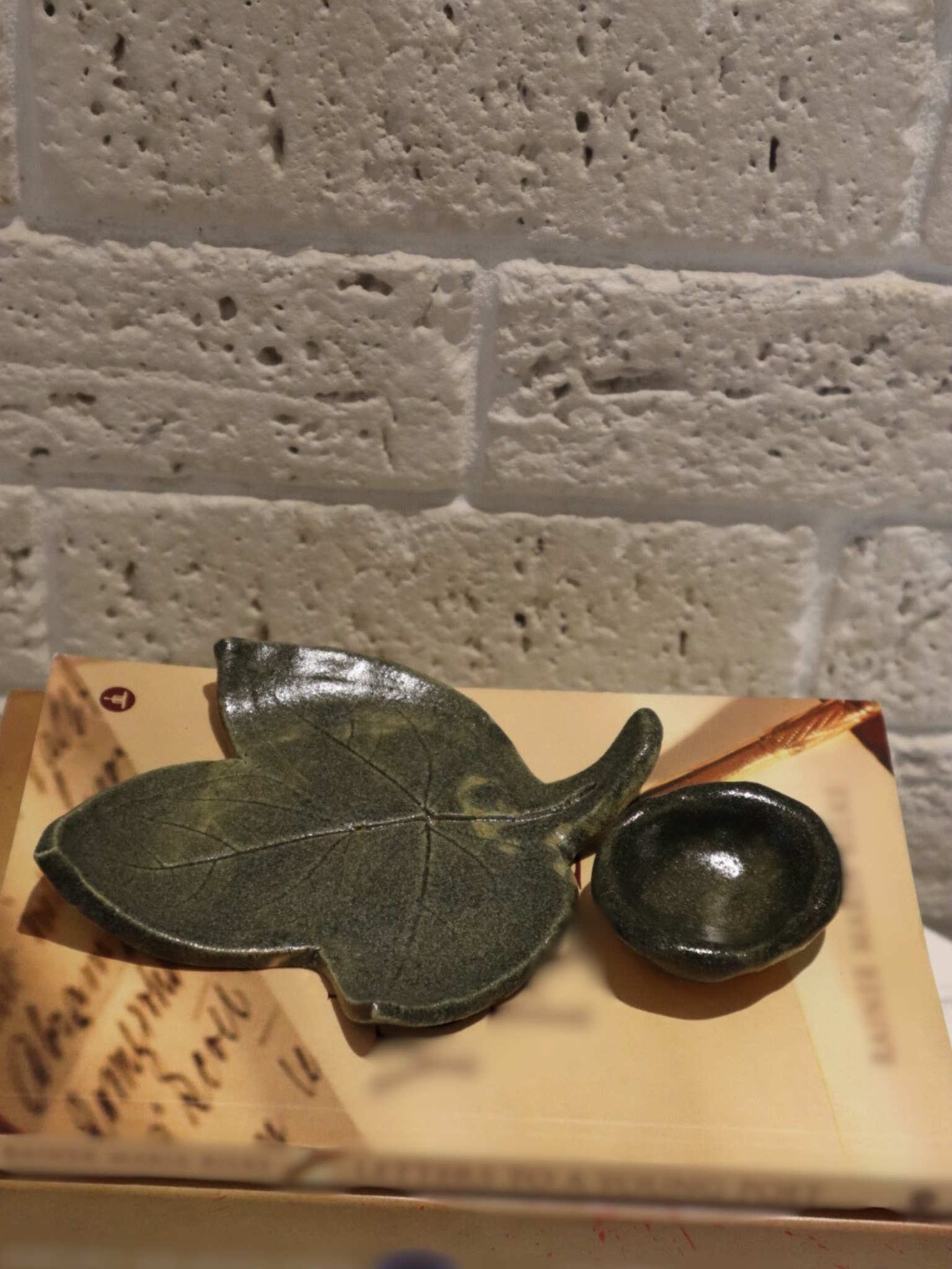 Olive Leaf and Olive Handstone