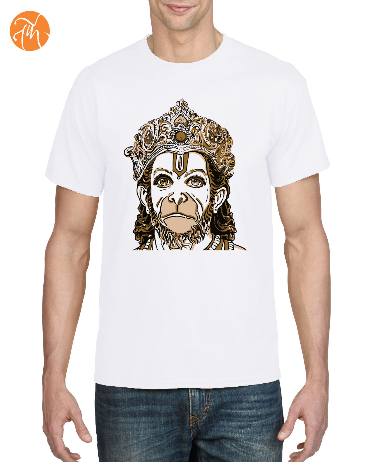 Jay Hanuman face 01- Unisex Adults T-shirt