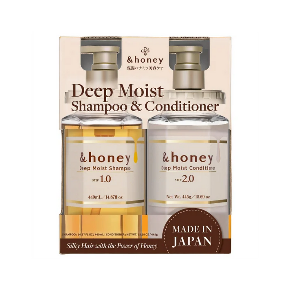 Thumbnail: &honey Deep Moist Shampoo & Conditioner Set-Silky Hair with the Power of Honey