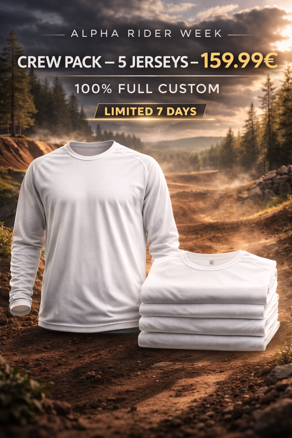 Pack para el equipo: 5 camisetas personalizadas — SEMANA DEL CICLISTA ALPHA