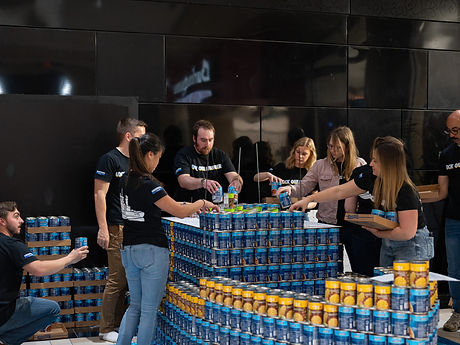 MJ's canstruction team