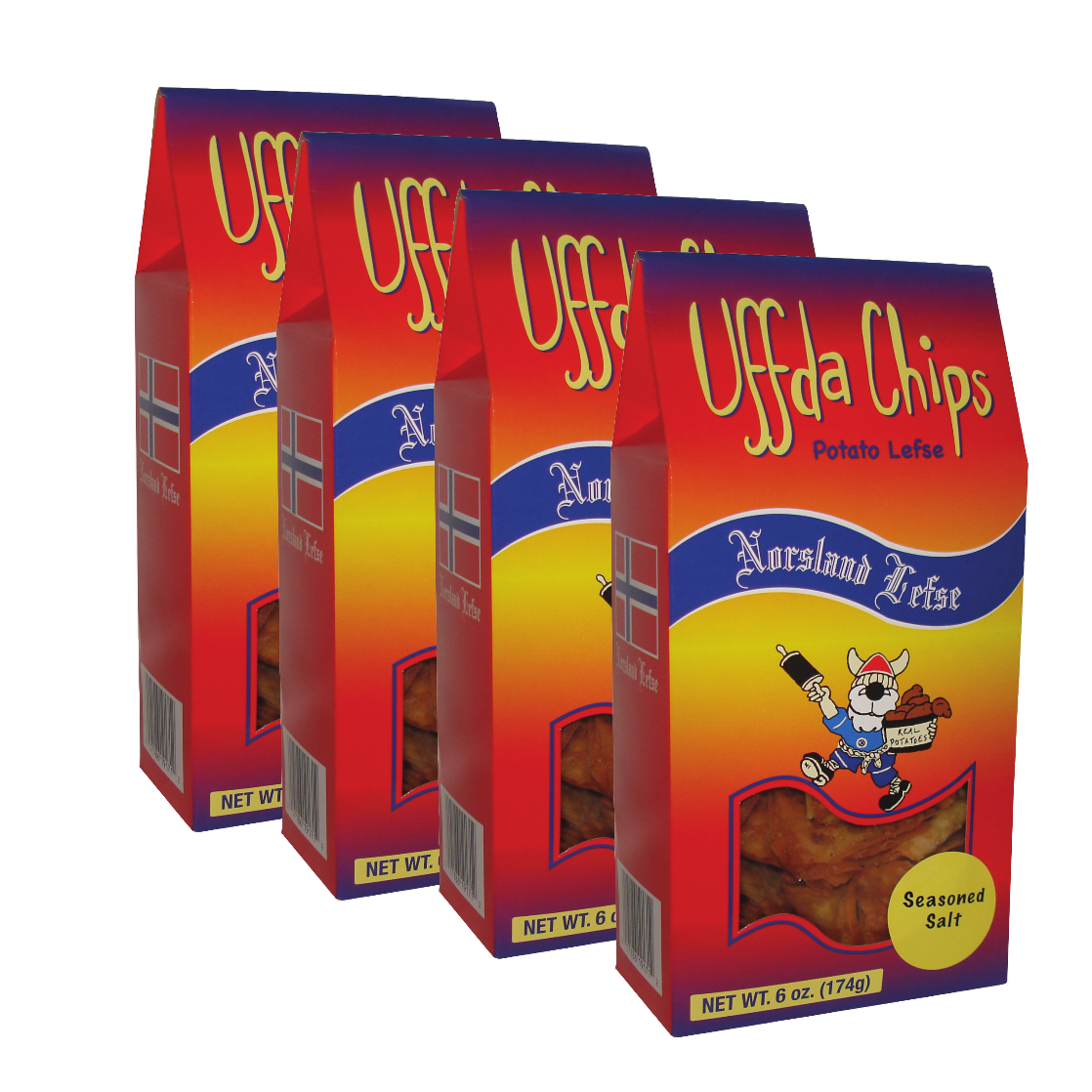 Uffda! Chips - 4-Pack Combo (6oz each)