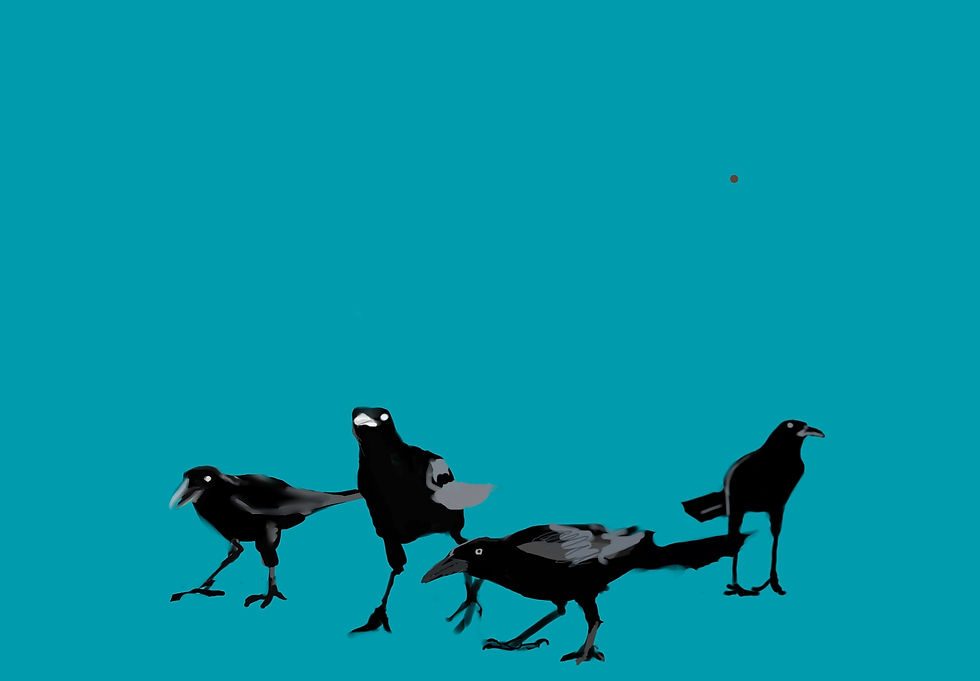 A Murder of grackles