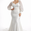 Thumbnail: Ophelia - Modern Sweetheart Crepe Gown with Puff Chiffon Sleeves | Size Inclusiv