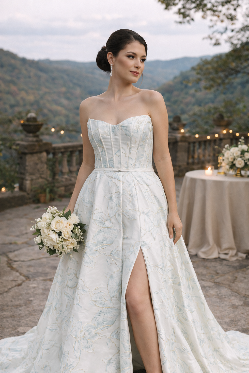 Thumbnail: Mabel Wedding Dress – Draped Satin Sweetheart A-Line Bridal Gown