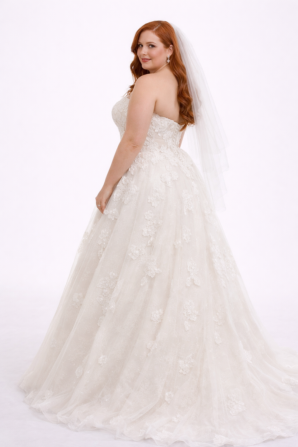 Thumbnail: Mallory – Strapless Sweetheart Wedding Dress with Diamond Appliqués
