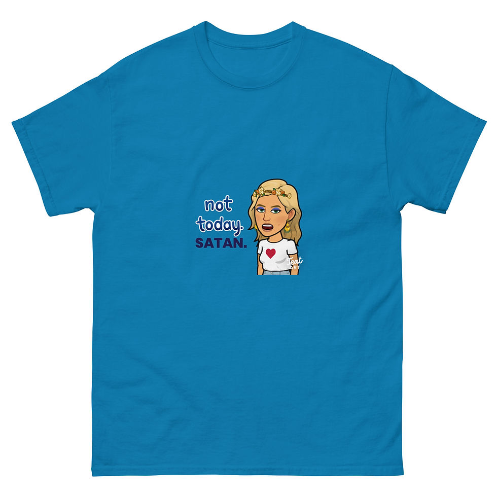 Thumbnail: Not today. Satan. Unisex classic tee
